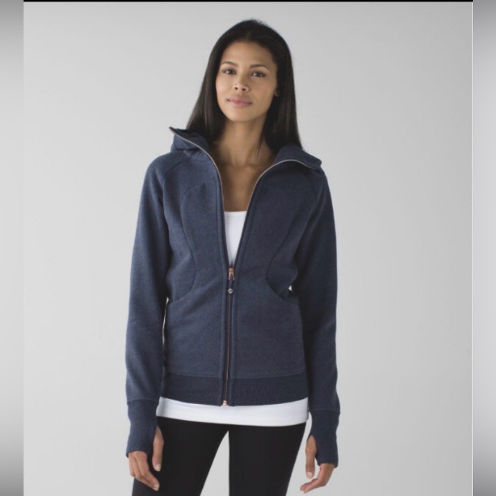 Size 8 Lululemon Scuba in muted blue